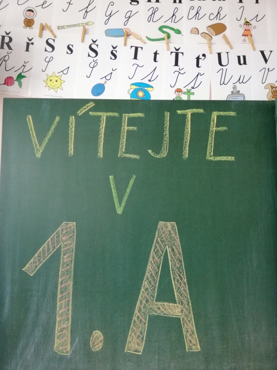 První školní den v 1.A (šk.rok 2020-21)