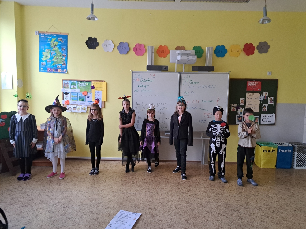 Halloweenský týden v angličtině 3. B