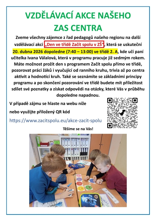 Den ve třídě Začít spolu ve 2. A  20. 4. 2026