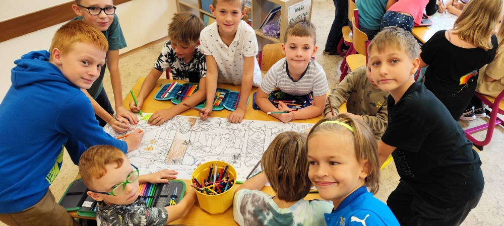 Se zvířátky - týmová práce 1. B a 5. A