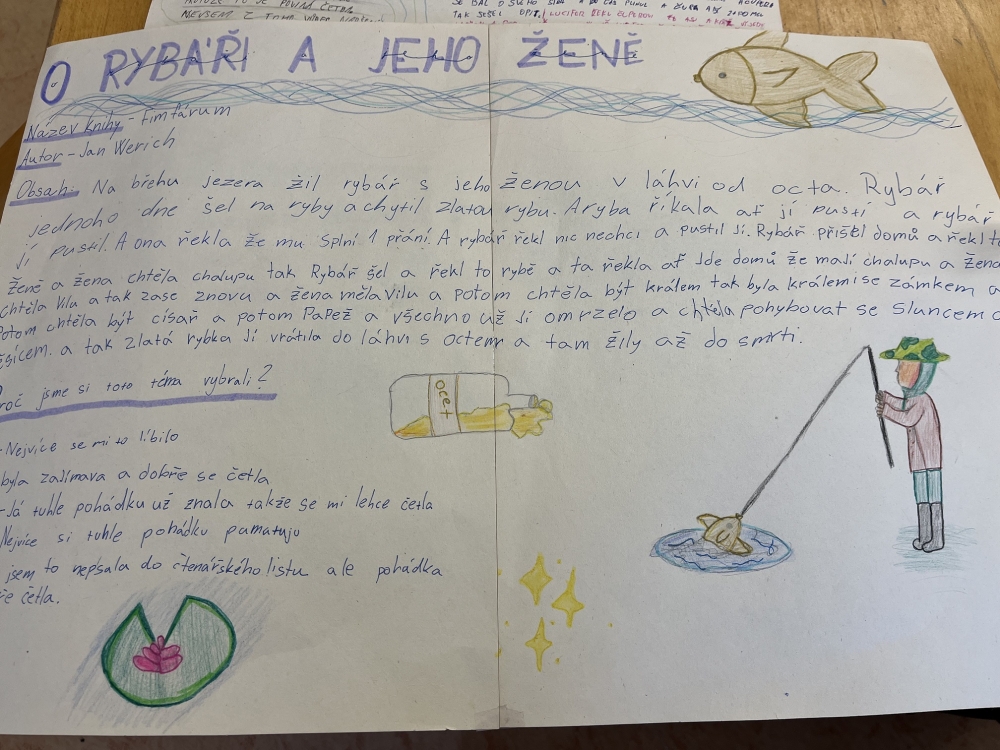 Čtenářská dílna v 6. A