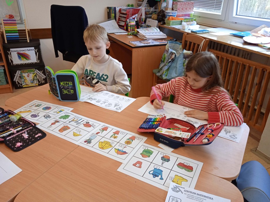 Jarní centra aktivit v 1. A