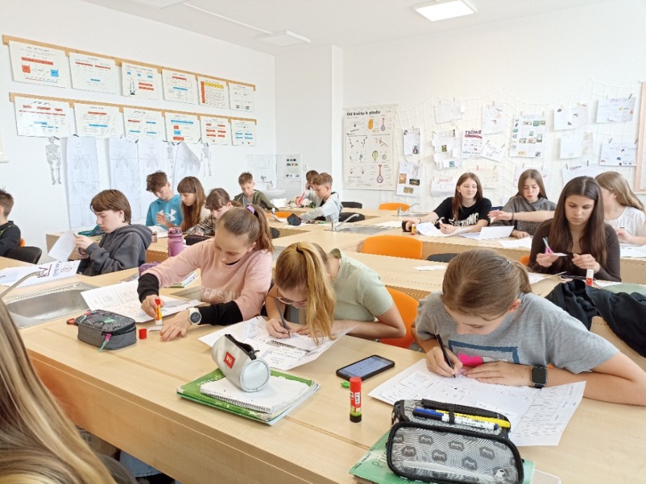 Zábava i učení v jednom – sedmáci tvořili lapbooky