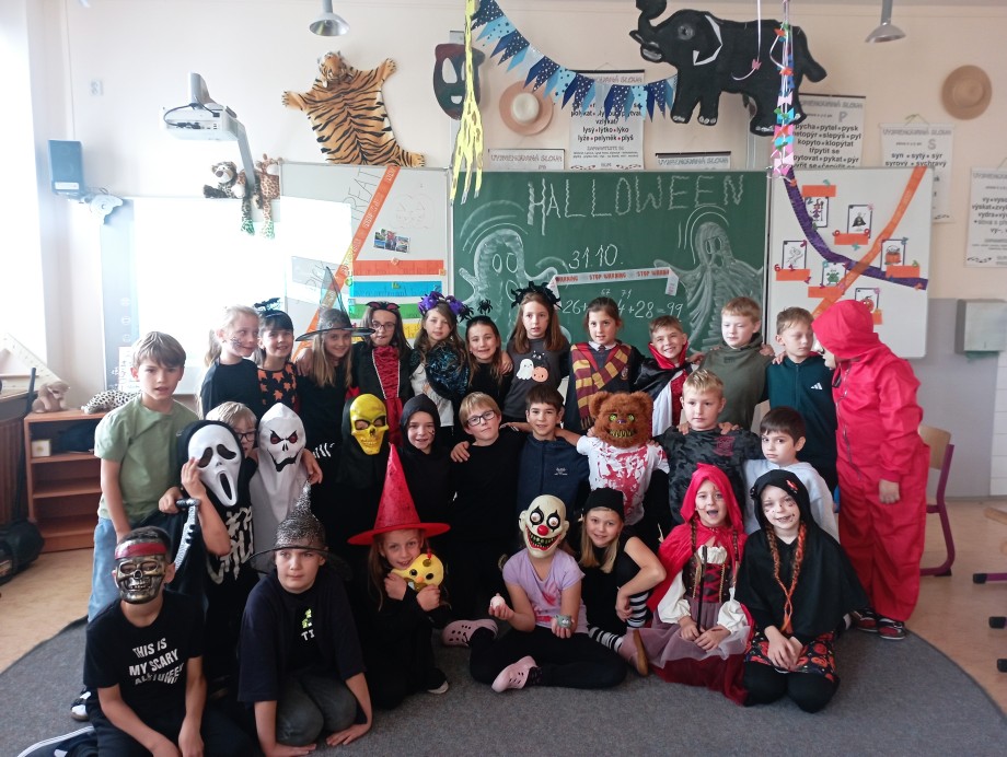 Halloween v 3. A a 3. B - projektové hodiny plné zábavy