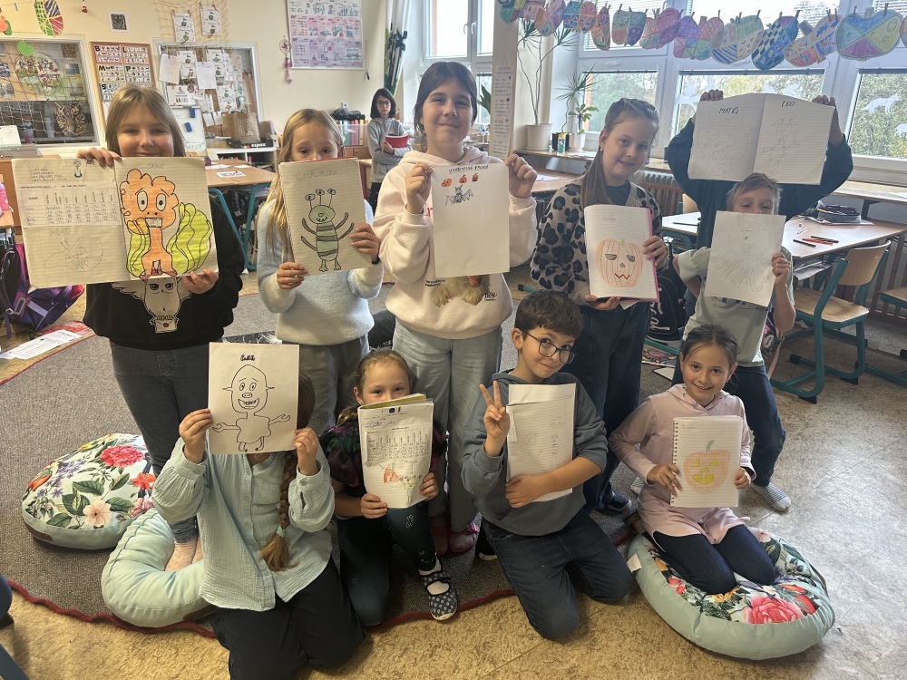 Halloweenská minicentra v angličtině