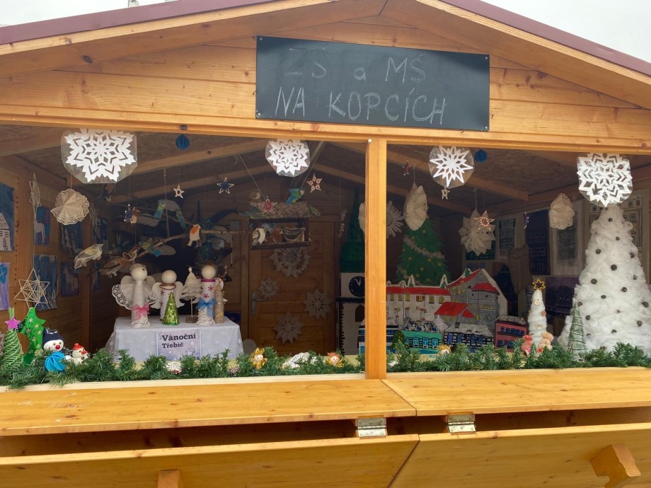 Náš stánek na výstavě „Vánoční Třebíč“ na Karlově nám.