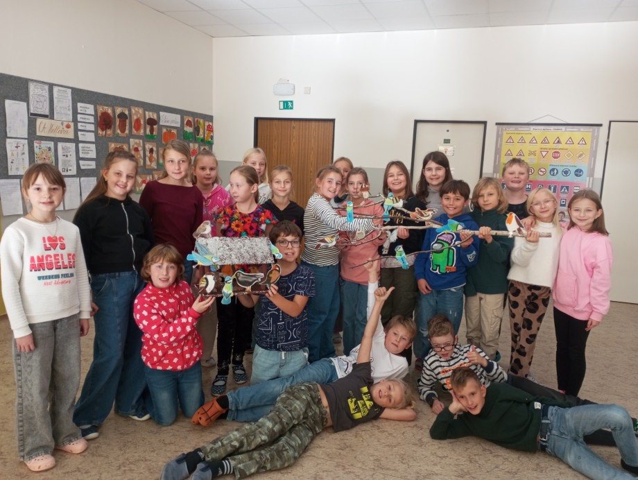 Ptačí krmítko ze 4. B