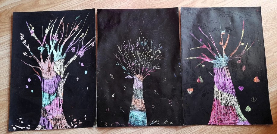 Stromy jsme si vyškrabali