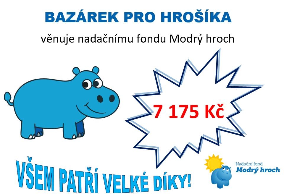 Charitativní bazárek pro Modrého hrocha