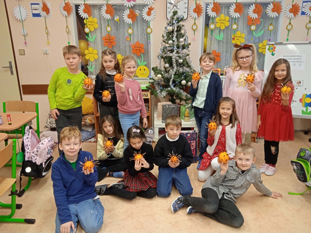 Poslední školní den před Vánocemi ve 2. A