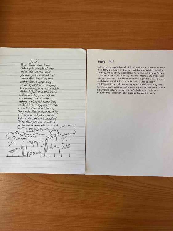 Souboj srdce s kódem: Literární klání osmáků a umělé inteligence