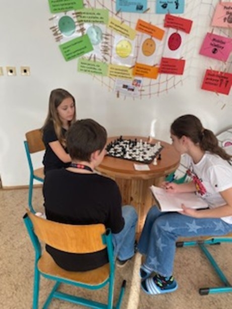 Skupinová práce v 6. třídě: opakování úhlů hravou formou