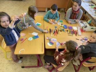 Jarní tvoření ve školní družině