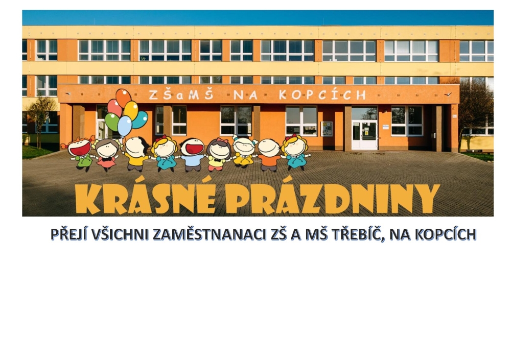 Přejeme všem žákům, rodičům i zaměstnancům krásné léto!