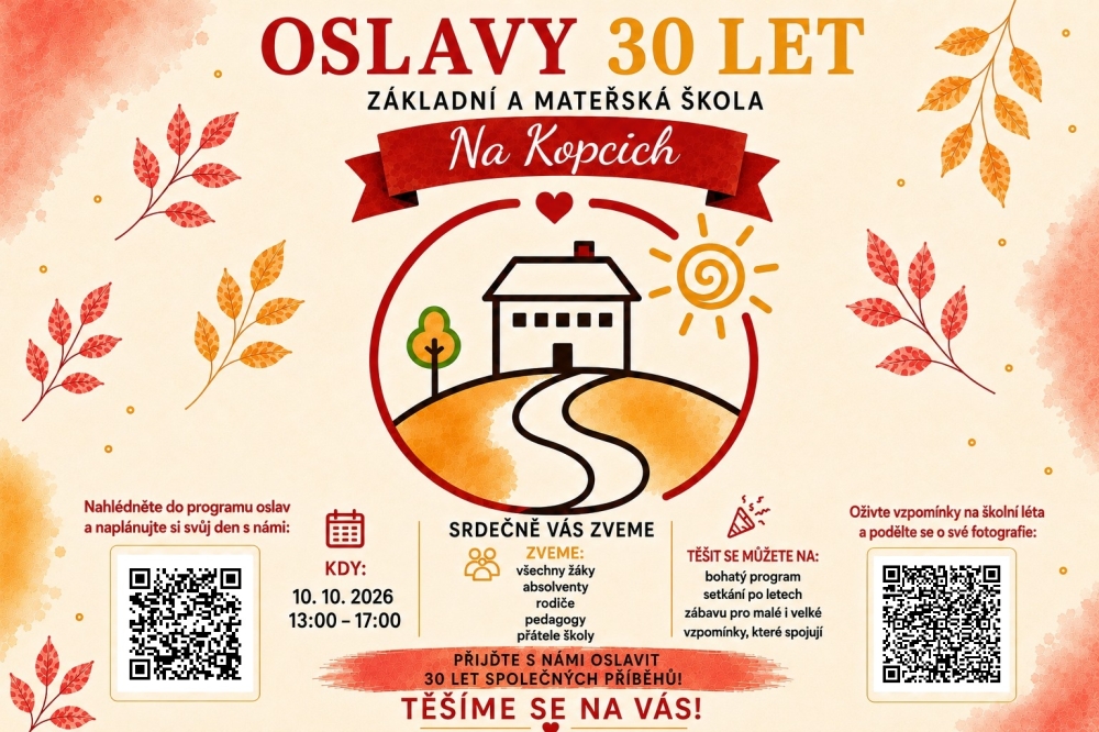 Oslavte s námi 30 let naší školy